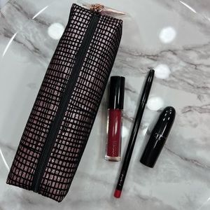 MAC Starlit Lip Bag Red Set